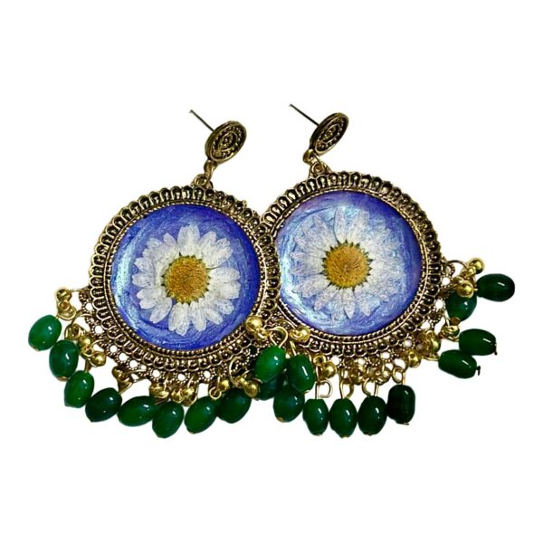 RTRJ010 Resin Floral Jhumka