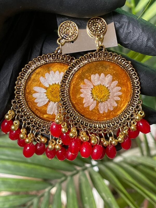 RTRJ08 Resin Floral Jhumka
