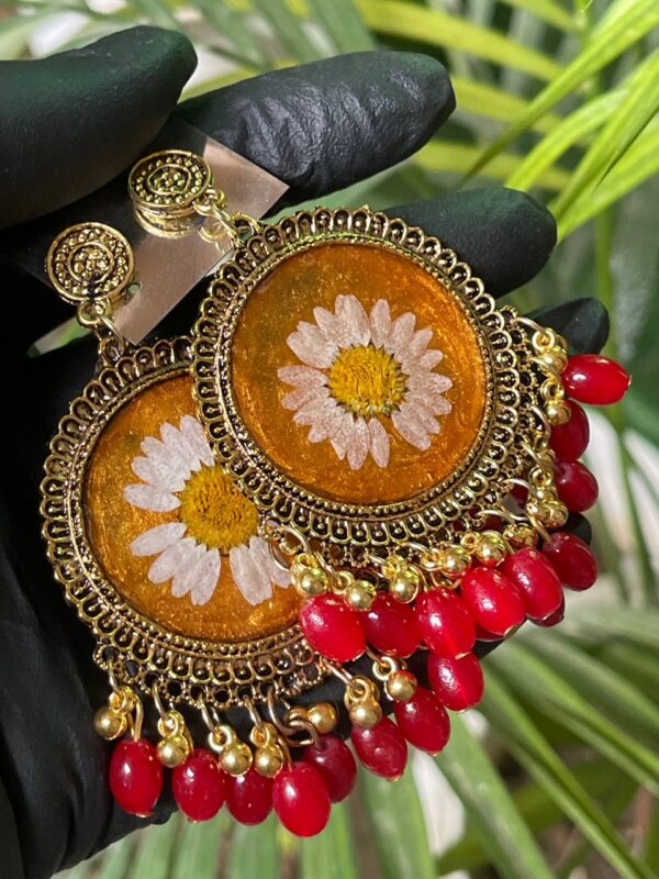 RTRJ08 Resin Floral Jhumka