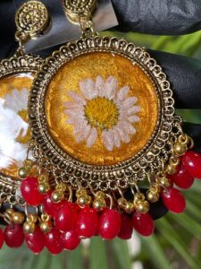 RTRJ08 Resin Floral Jhumka