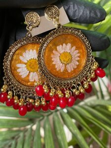 RTRJ08 Resin Floral Jhumka