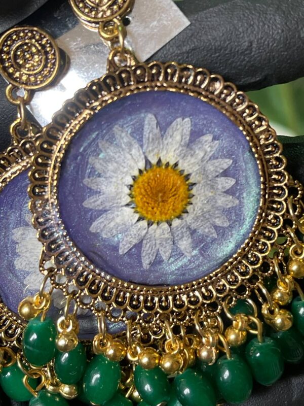 RTRJ010 Resin Floral Jhumka