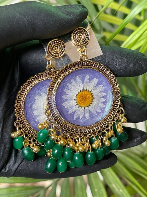 RTRJ010 Resin Floral Jhumka