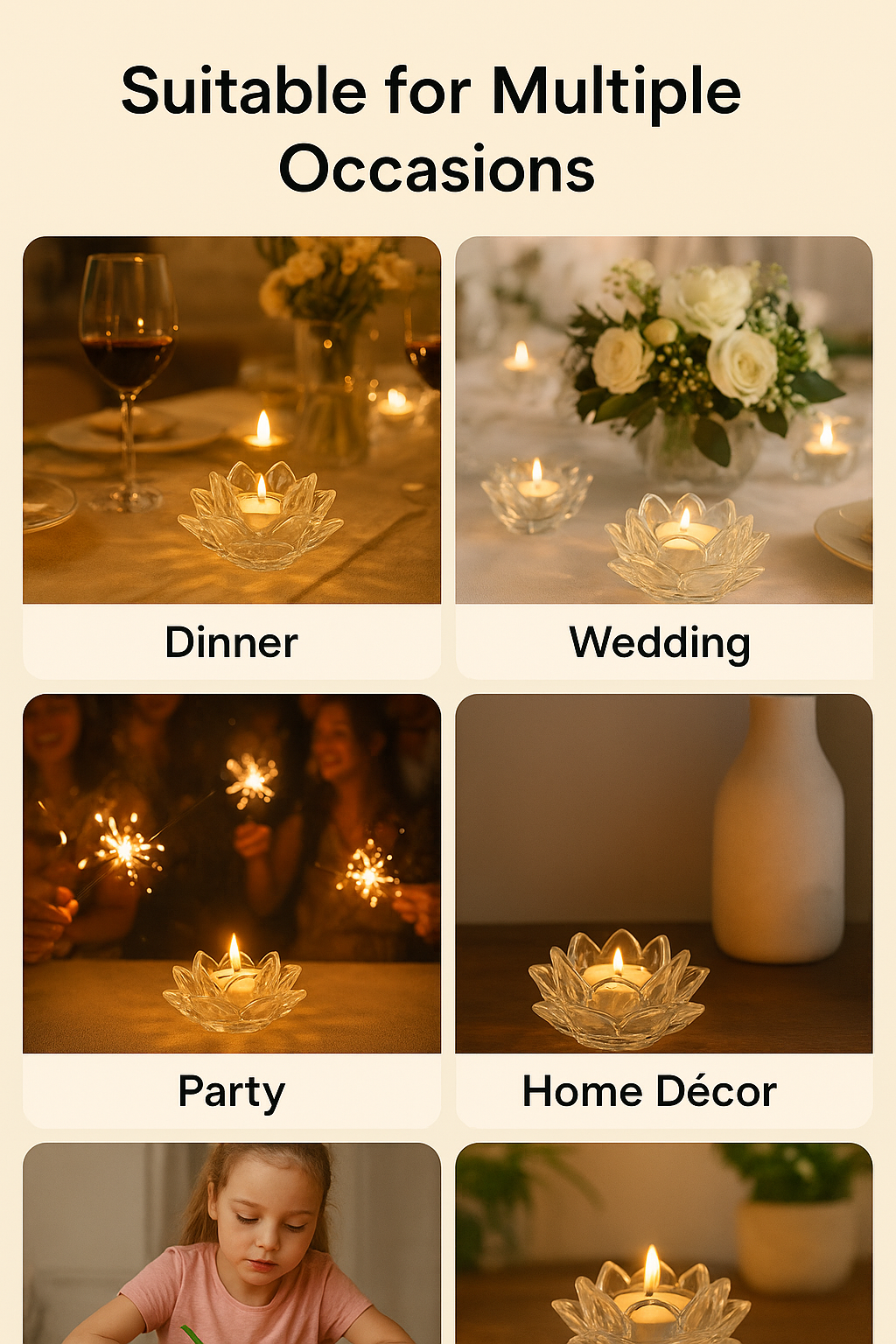 4 RTRPW012 Lotus Design Tealight Holder Paperweight