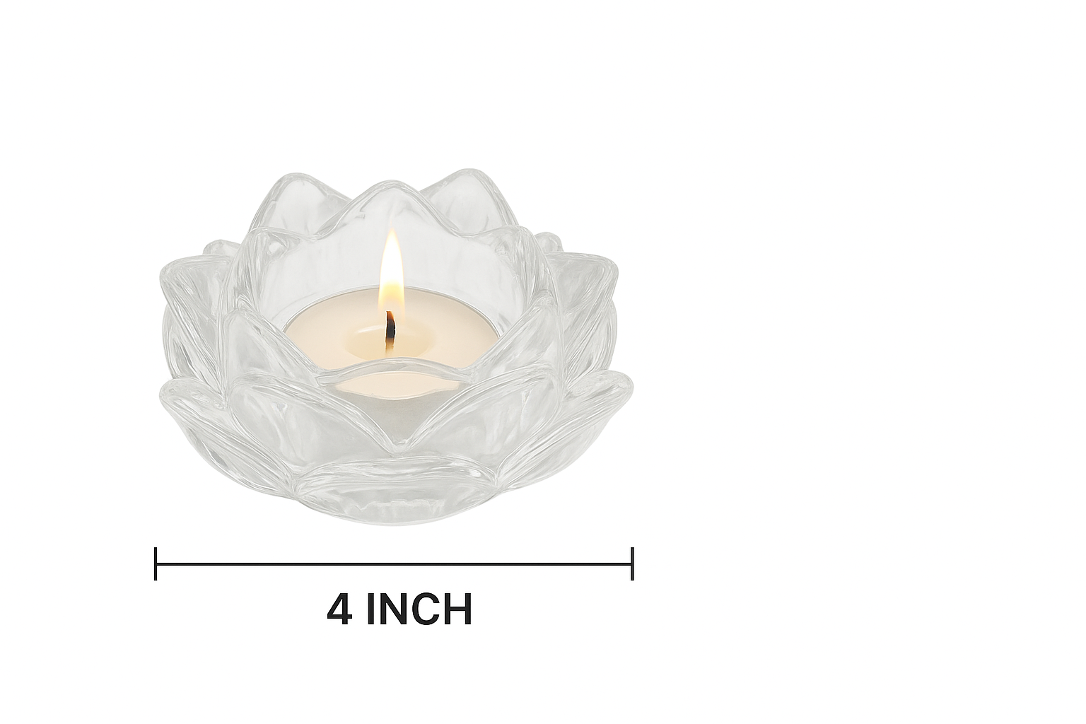 5 RTRPW012 Lotus Design Tealight Holder Paperweight