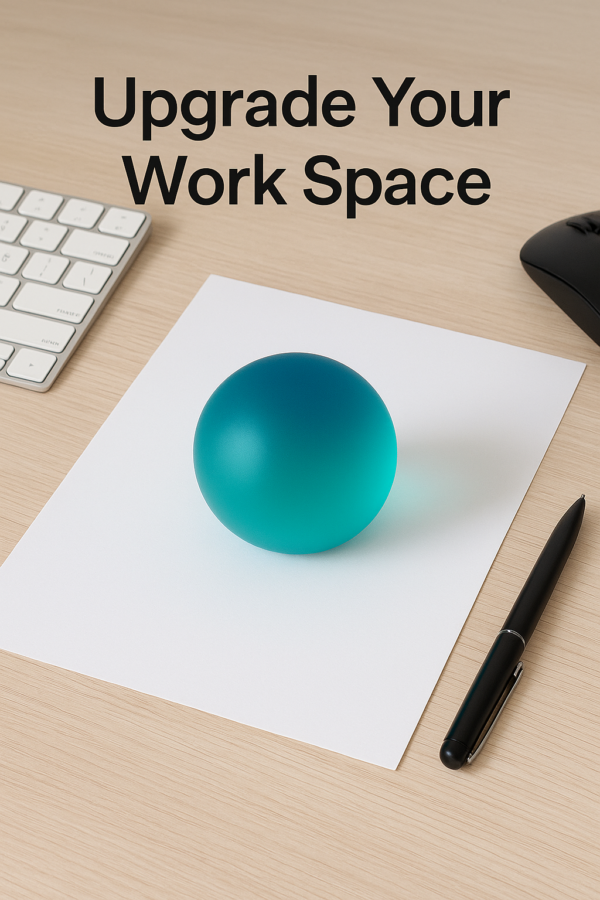 Inflatable Paperweight Set of 4 Resin Sphere Paperweights – 33mm Blue Sky Desk Decor & Gift ...