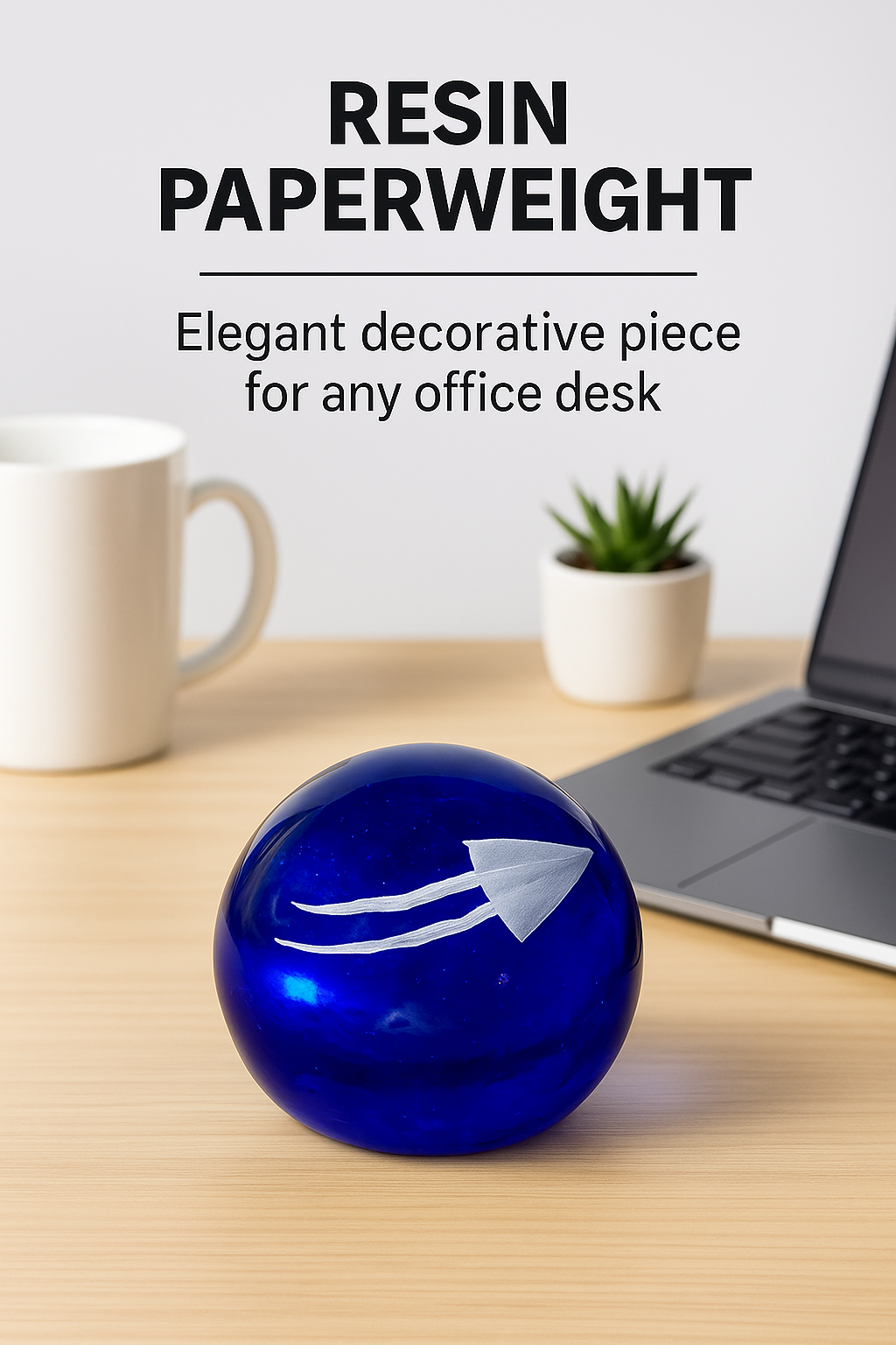 C Resin Paper Plain Paperweight RTPW015