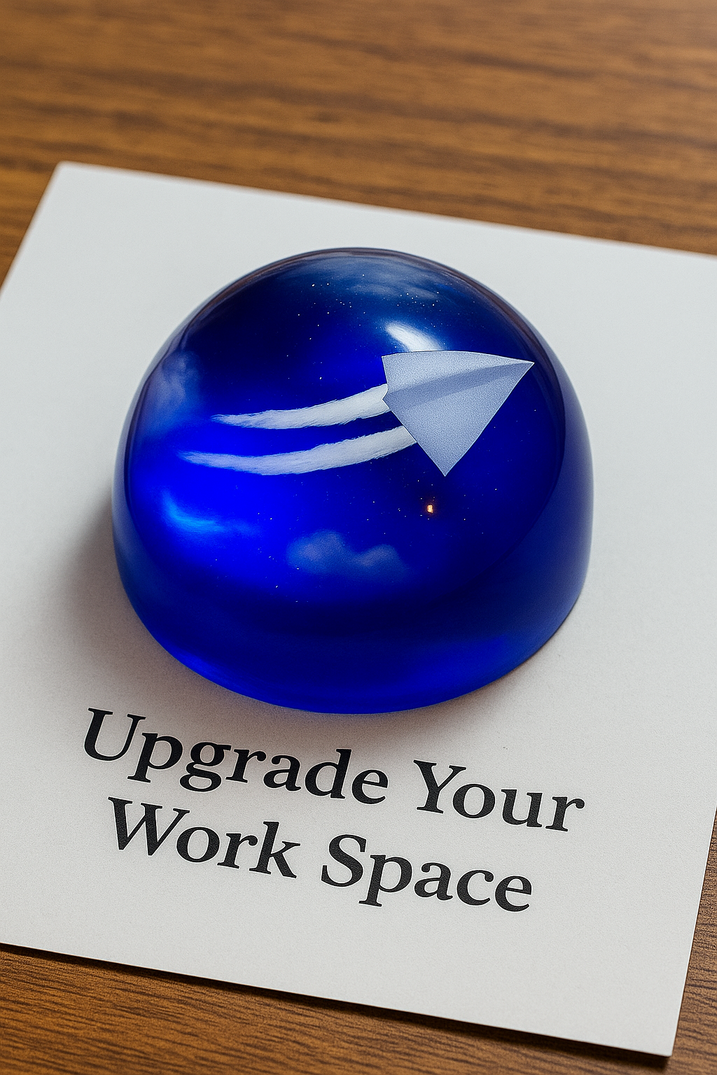 E Resin Paper Plain Paperweight RTPW015