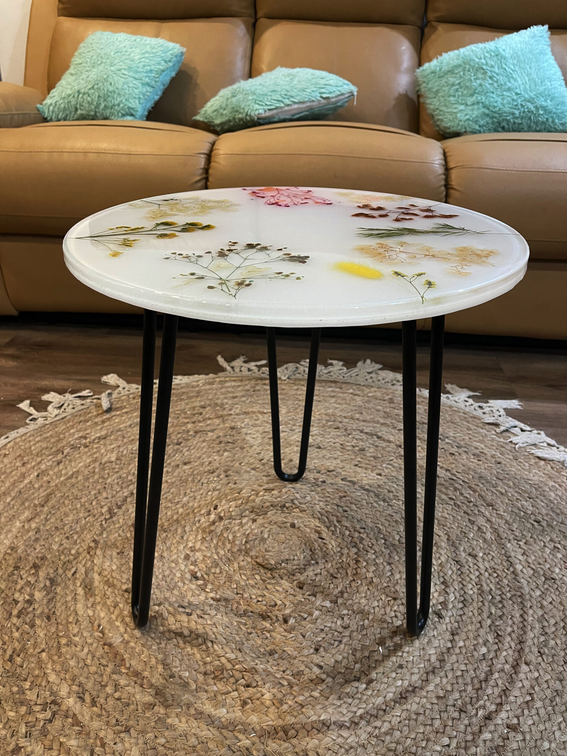 RTRCT04 Resin Floral Coffee Table RTRCT04 Resin Floral Coffee Table