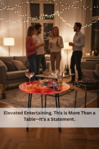 abstract resin 3d coffee table